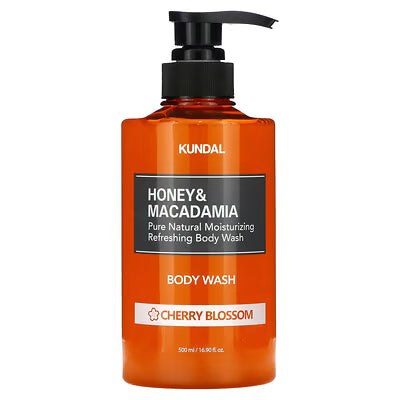 Kundal Honey & Macademia Pure Body Wash 500ML - Cherry Blossom
