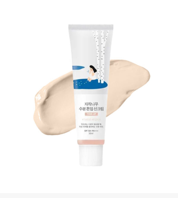 Round Lab Birch Moisturizing Tone-Up Αντηλιακή Κρέμα Προσώπου Κατά των Πανάδων SPF50+ 50ml