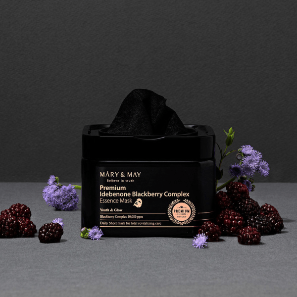 Premium Idebenone Blackberry Complex Essence Mask 20pcs