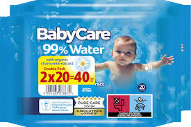 BABYCARE Μωρομάντηλα 99% Water (3 Συσκευασίες Των 72 Τεμαχίων) 216 Τεμάχια