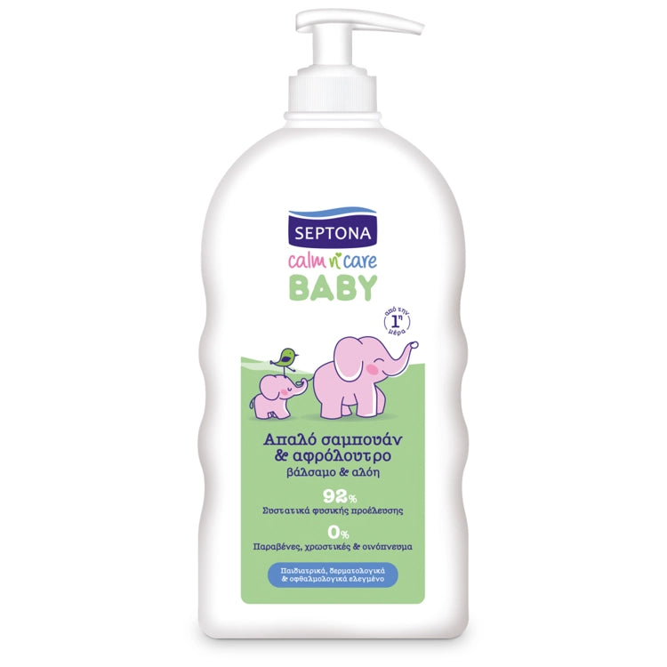 Septona Baby Σαμπουάν & Αφρόλουτρο Αλόη 500ml