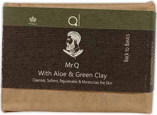 Qure With Aloe & Green Clay Μπάρα Σαπουνιού 110gr