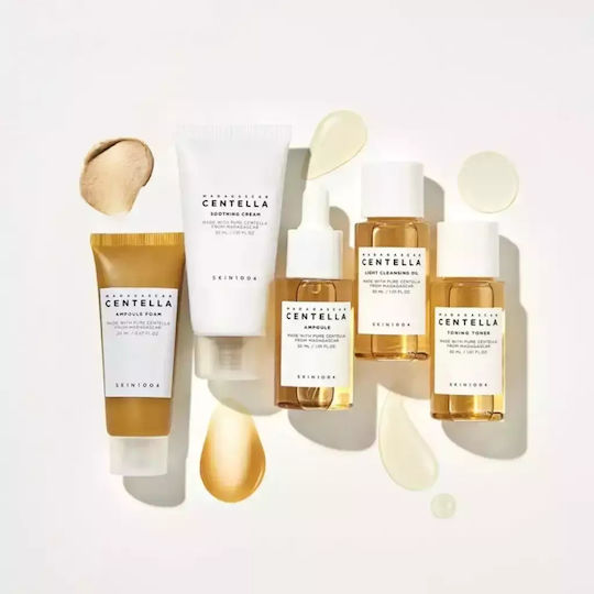 Skin1004 Madagascar Centella Travel Kit Σετ Περιποίησης για Ενυδάτωση, Κατά της Ακμής & Λάμψη 6τμχ